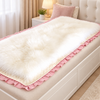 Genuine Sheepskin Bed Pad in Natural White for Bedrooms