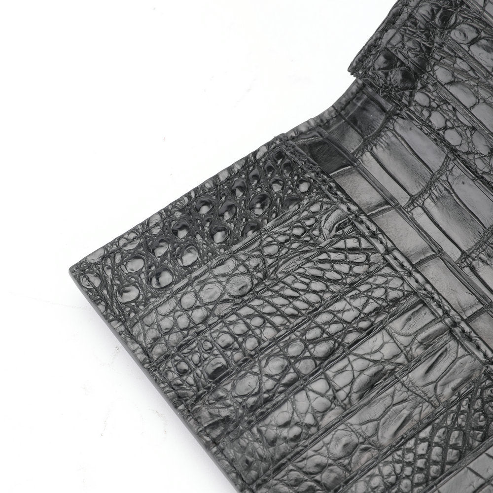 Genuine Crocodile Leather Clutch Wallet for Men