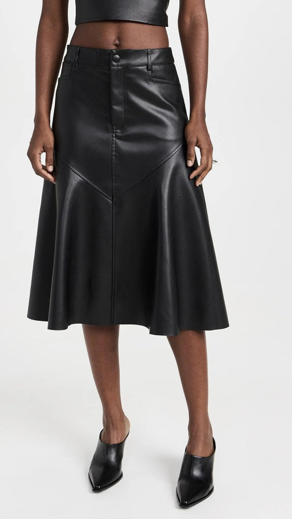 Leather Trumpet black skirt