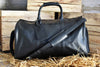 Large Leather Overnight Duffle Bag