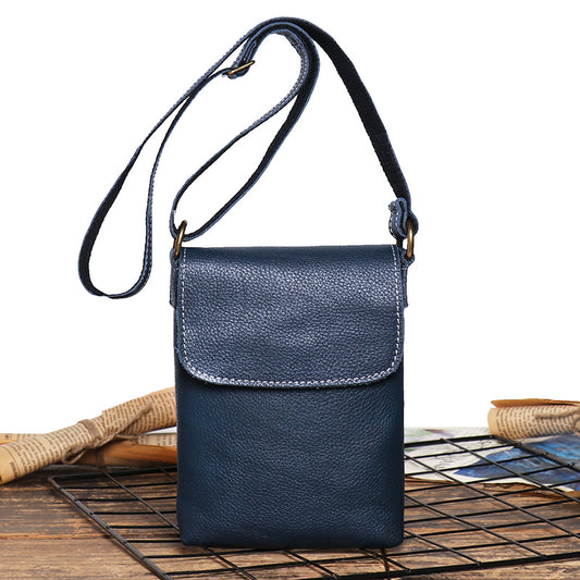 Small Leather Crossbody Phone Bag for Women