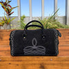 Boot Stitch Suede Weekender Duffle Bag