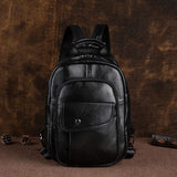 Real Leather Retro Mini Backpack