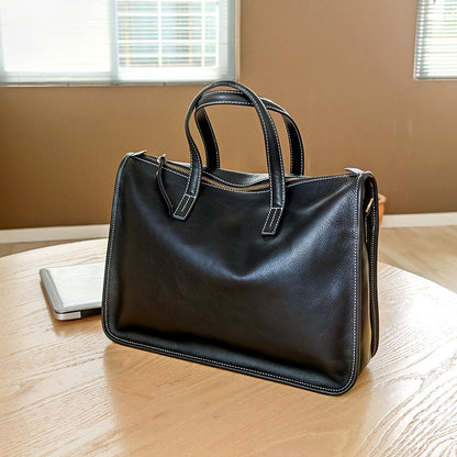 Women Leather Messenger Bag Briefcase Handbag