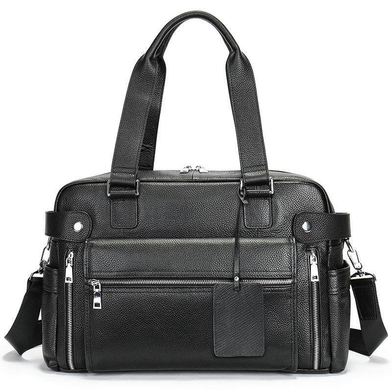 Leather Duffle Bag Large Capacity Travel Weekender