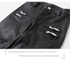 Women Skinny Leather Pants with Zippers