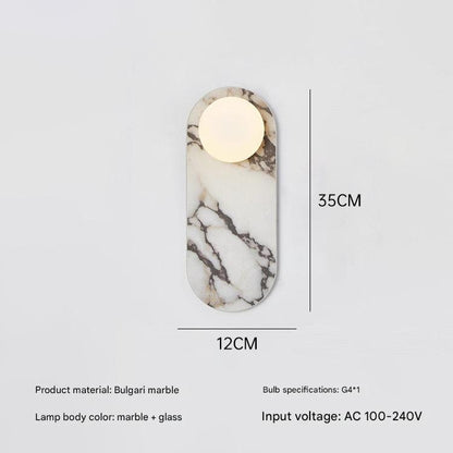 French Marble Wall Lamp Modern LED Wall Sconce