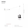 Modern Adjustable Swing Arm Italian Design Desk & Bedside Light