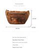 Men’s Crazy Horse Leather Chest Bag Waist Messenger