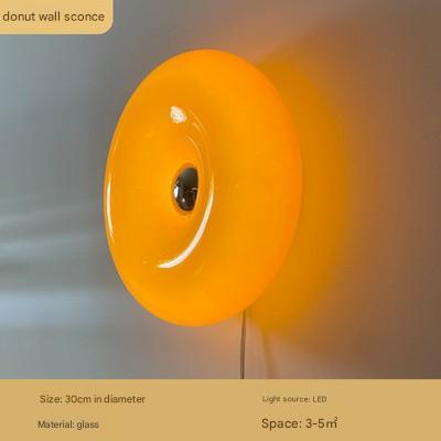 Nordic Donut Wall Lamp Bauhaus Touch Dimming Bedroom Light