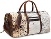 Cowhide Travel Luggage Bag Shoe Compartment