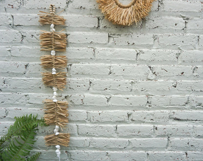 Mini Raffia Wall Hanging Sea Shell