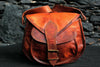 Genuine Brown Leather Messenger Cross Body Bag