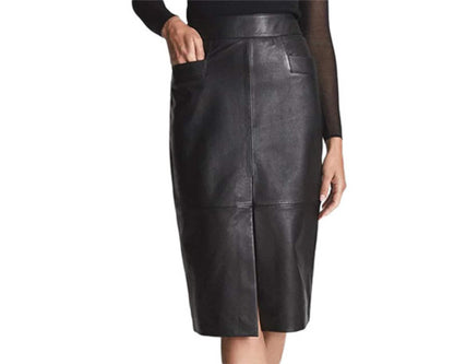 Real Genuine Sheep Leather Skirt