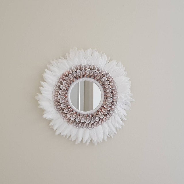 Sea Shell Papua Feather Mirror