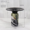 Natural Marble Round Flower Vase Modern Hotel & Home Table Decoration