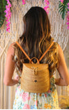 Rattan Backpack Traditional Bali Handwoven Straw Bag