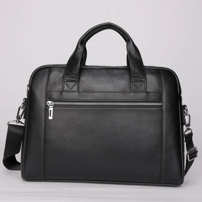 Genuine Leather Men's Office Laptop Bag