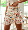 Ruched Ruffle Mini Skirt Summers
