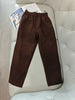 Women Suede Harem Pants High Rise Sheepskin Trousers 1 XS