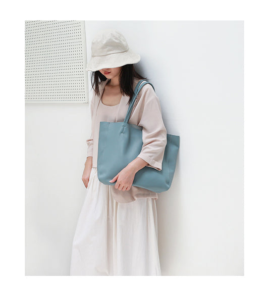 Women’s Big Large Genuine Leather Tote Shoulder Bag