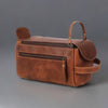 mens leather toiletry bag