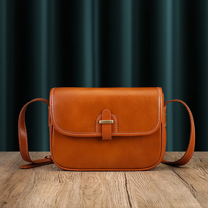 Retro Small Leather Messenger Shoulder Purse