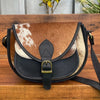 Brown White Hair On Cowhide Crossbody Purse