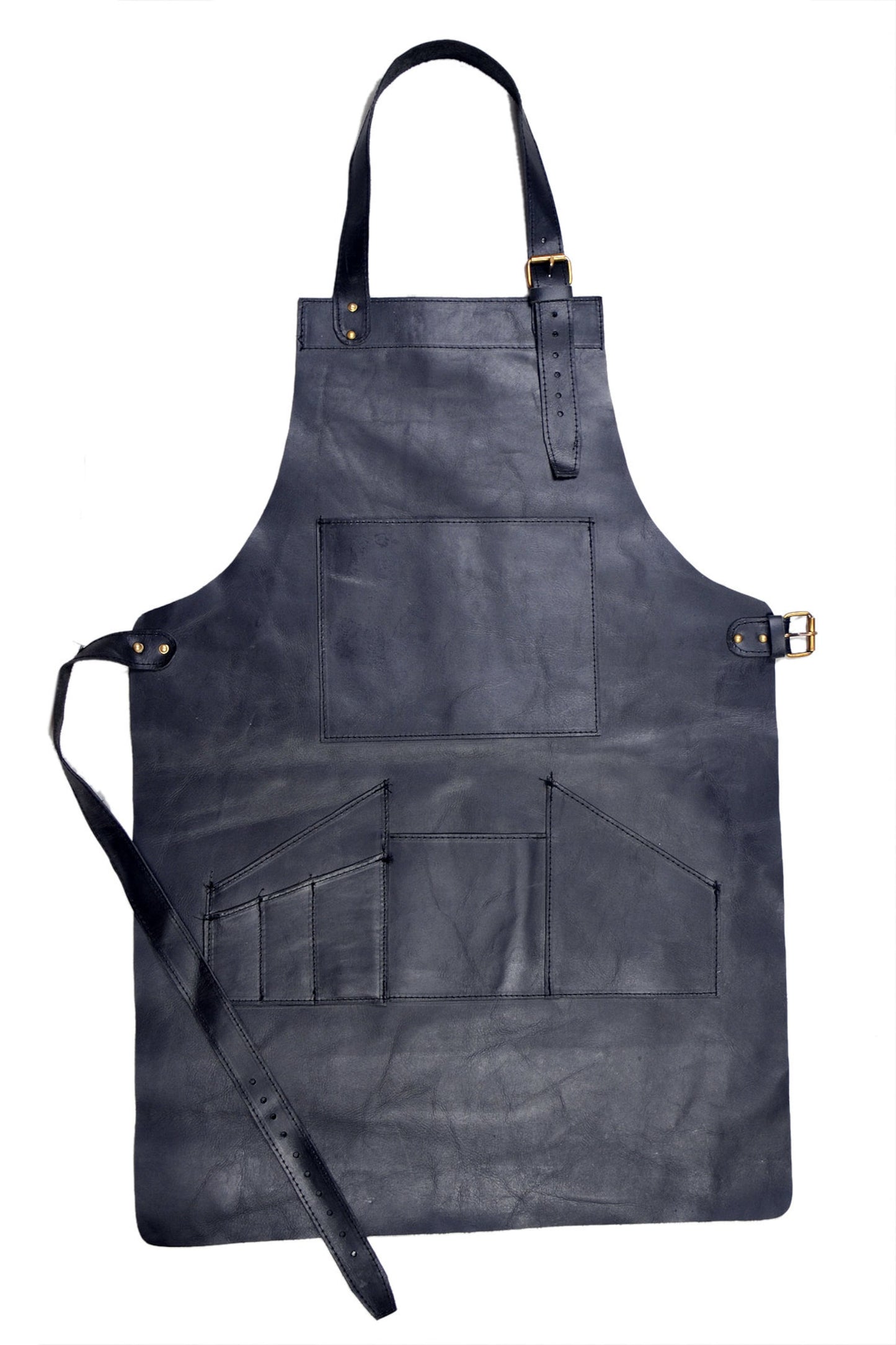 Genuine Leather Black Apron