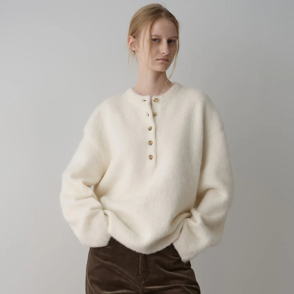 Facade pattern alpaca wool sweater women 1 S