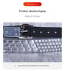 Women punk rhinestone stud faux leather belt