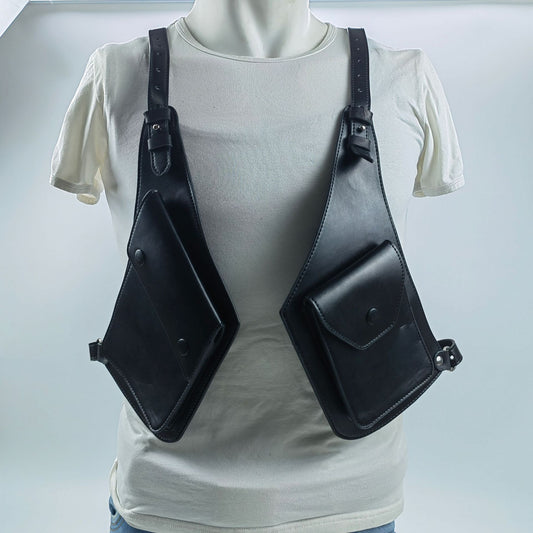 Genuine Leather Shoulder Underarm Anti Theft Holster Bag
