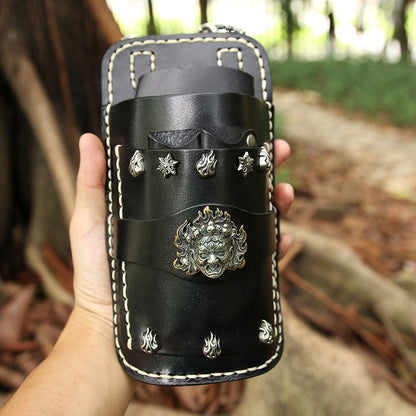 Genuine Leather Waist Bag for Hairdressers
