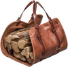 Leather Firewood Carrier with Handles