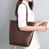 Genuine Leather Shopper Tote Bag for Women