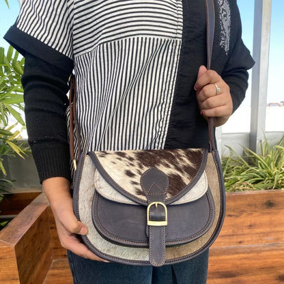 Mini Cowhide Crossbody Purse