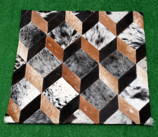 COWHIDE LEATHER CUSHION COVER