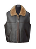 Genuine Leather Men's Aviator Vest