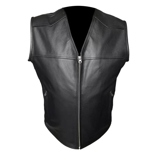 Men's MOTOR BIKER STYLE VEST WAISTCOAT