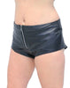 Genuine Leather Skinny Shorts