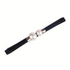 Pearl buckle thin waist belt for women