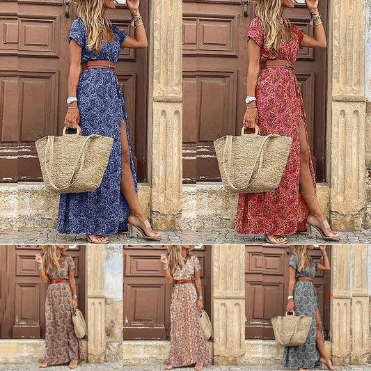 Boho Maxi Summer Sun Dress for Women
