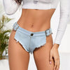 Low Rise Mini Jean Denim Shorts for Women