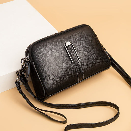Genuine Leather Mini Crossbody Bag for Women