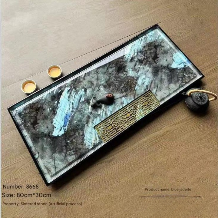 Luxury Stone Tea Tray for Modern Tea Table Setups