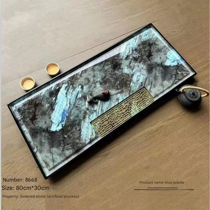 Luxury Stone Tea Tray for Modern Tea Table Setups