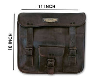 Single Side Leather Motorbike Saddlebag