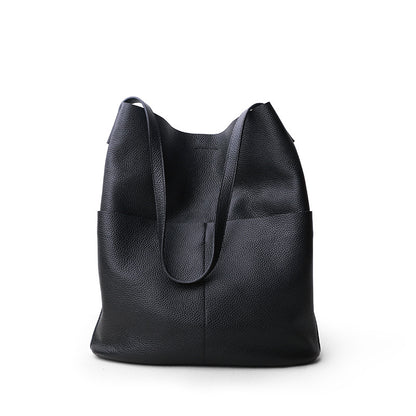 Women Leather Tote Bag Office Shoulder Purse