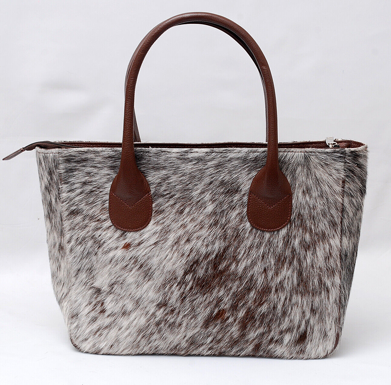 Speckled Cowhide Fur Shoulder Bag