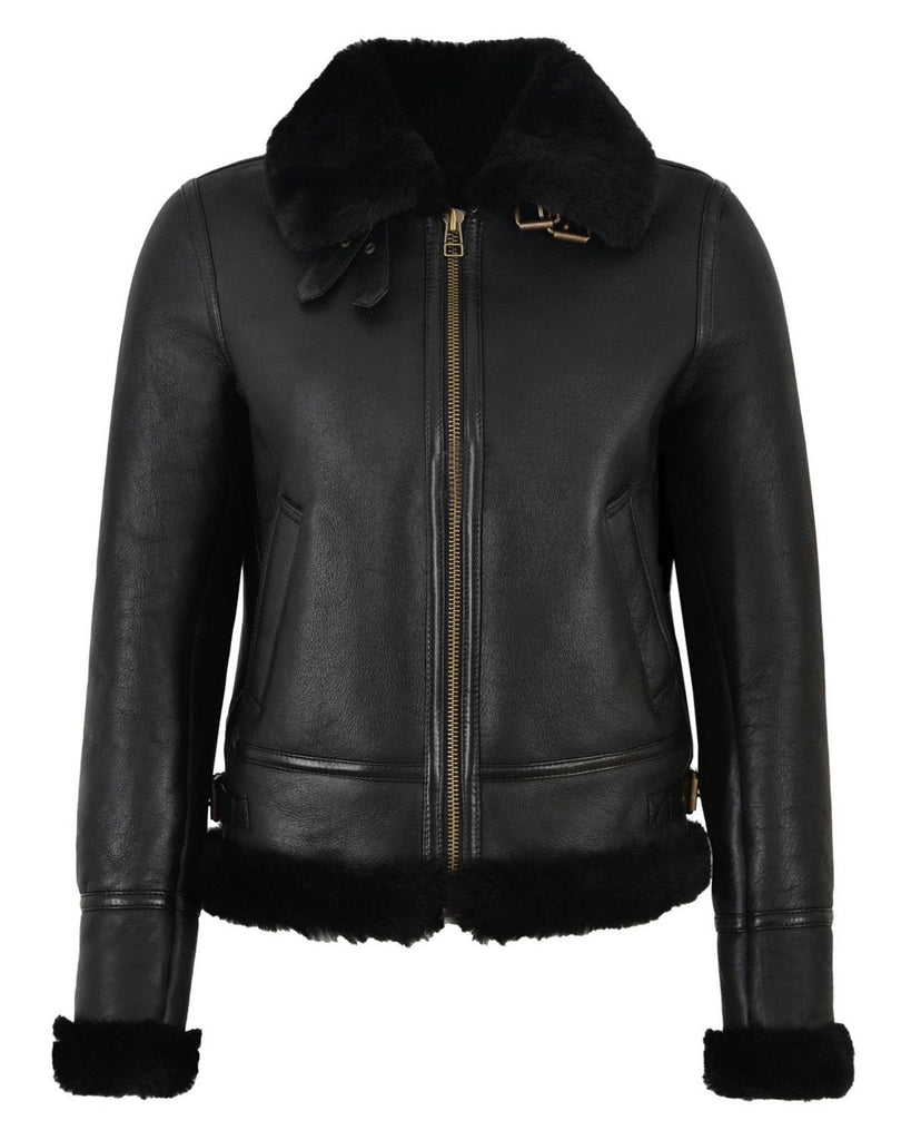 Genuine Leather Winter Jacket For Women